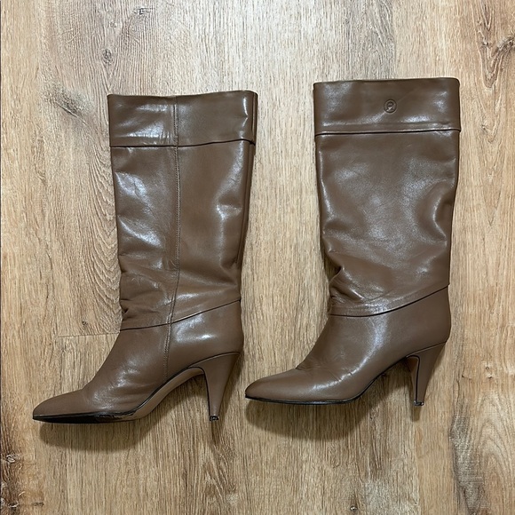 ETIENNE AIGNER | Brown Leather Knee-High Boots - Picture 1 of 4